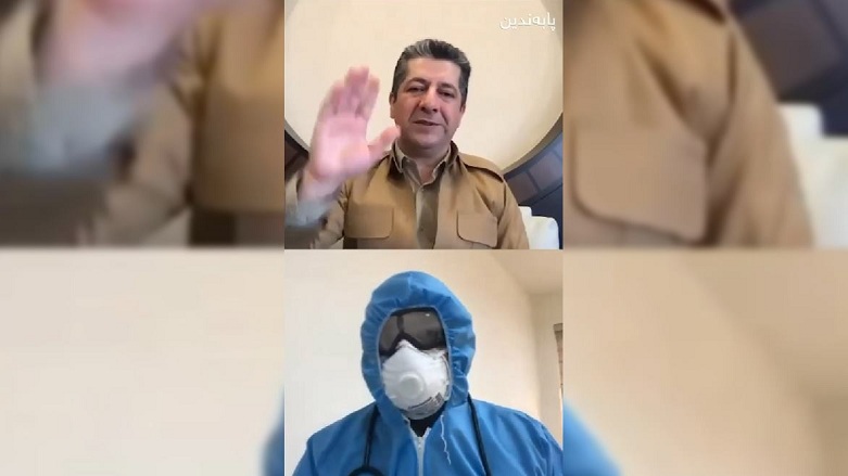 مسرور بارزانی به تیم پزشکی: دستهای خسته‌تان را می‌فشارم